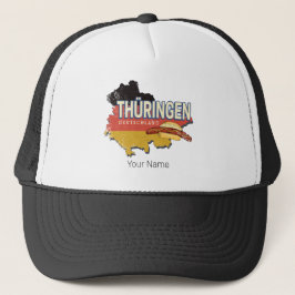 Thüringen Deutschland Retro Bundesstaatlicher Staa Truckerkappe