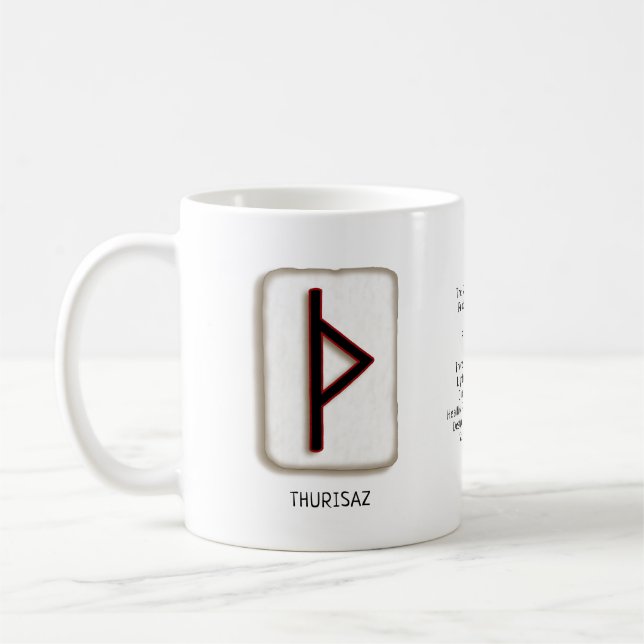 Thurisaz RuneStone-Tasse Kaffeetasse (Links)
