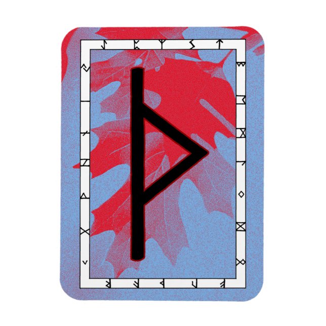 Thurisaz Viking Rune Magnet - Verteidigung! (Vertikal)