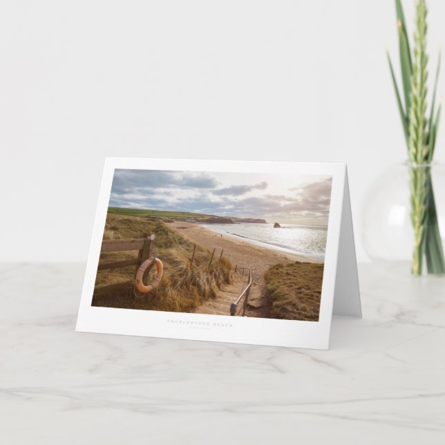 Thurlestone Beach Karte (Vorderseite)