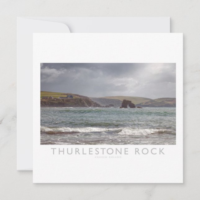 Thurlestone Rock Feiertagskarte (Vorderseite)