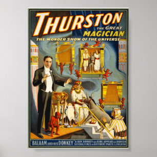 Thurston der große Zauberer 1914 Vintage Poster