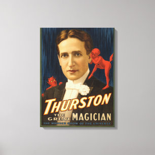 Thurston, der Teufel erzählt ihm Magie Leinwanddruck