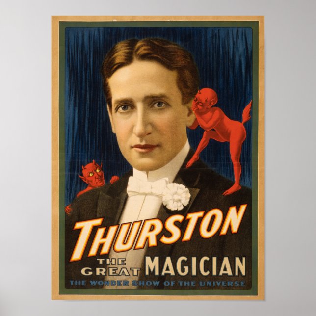 Thurston, der Teufel erzählt ihm Magie Poster (Vorne)