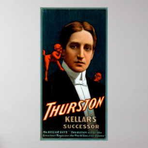 Thurston, der Teufel erzählt ihm Magie Poster