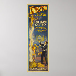 Thurston der Zauberer - East Indian Rope Trick Poster