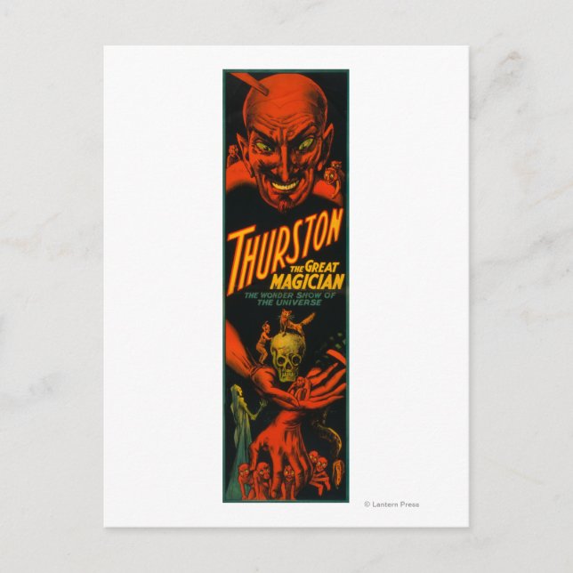 Thurston "Great Magician Show of the Universe" Postkarte (Vorderseite)
