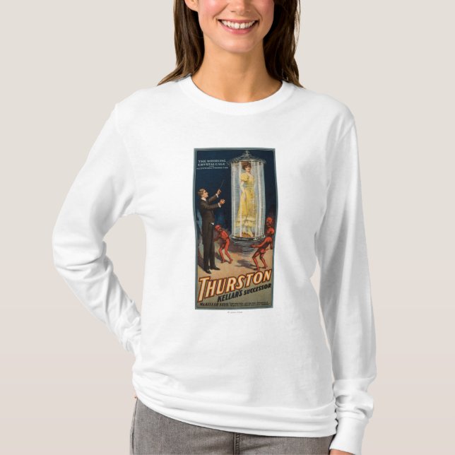 Thurston Kellars Nachfolger - Frau im Wasser T-Shirt (Vorderseite)