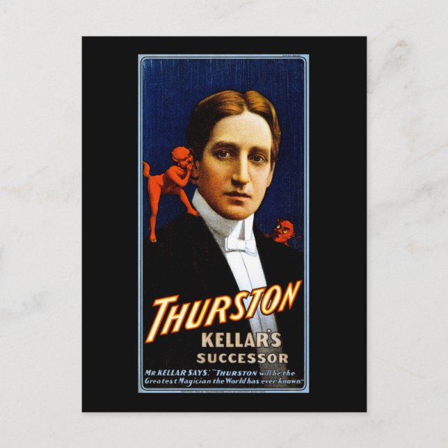 Thurston Kellars Nachfolger Postkarte (Vorderseite)