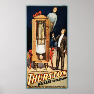 THURSTON Magician Der Gefangene der Kanton Show Poster