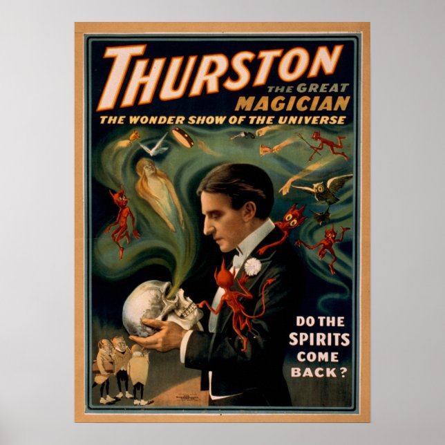 THURSTON Magician Illusionist VAUDEVILLE Poster (Vorne)