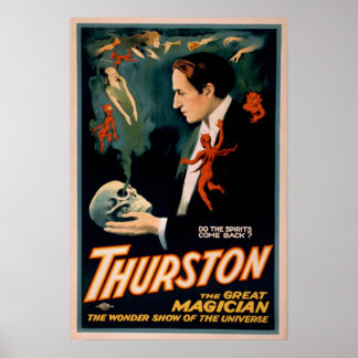 THURSTON Magician Illusionist VAUDEVILLE Poster