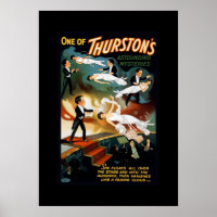 Thurston Magician Vintag Theater Poster