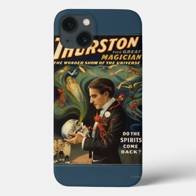 Thurston the Great Magician Holding Skull Magic Case-Mate iPhone Hülle (Rückseite)