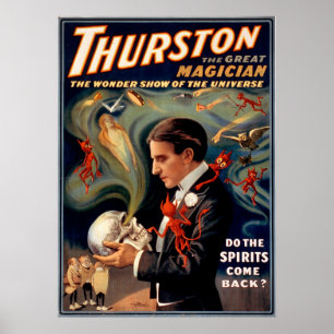 Thurston The Magician Canvas Print Poster