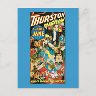 Thurston & Tochter Jane Magier-Werbung Postkarte