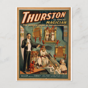 Thurstons, 'Die Wunder-Show des Universums' Vintag Postkarte