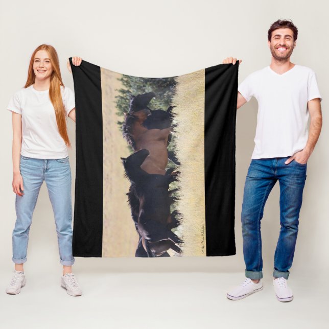 Thwäsche Mustangs Blanket Fleecedecke (Beispiel)