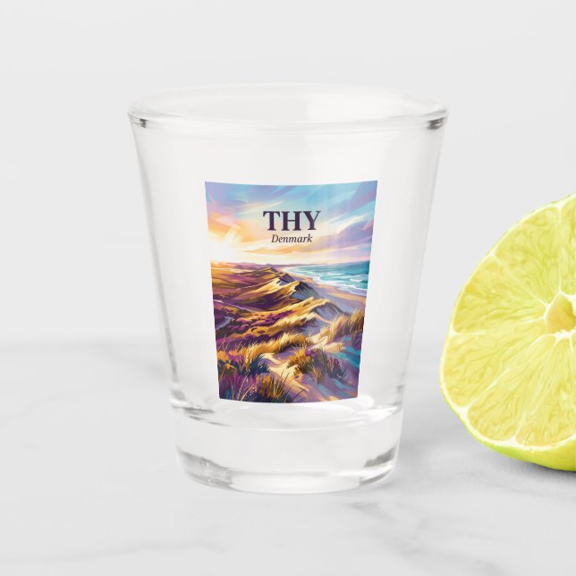 Thy Nationalpark Dänemark Schnapsglas (Vorderseite)