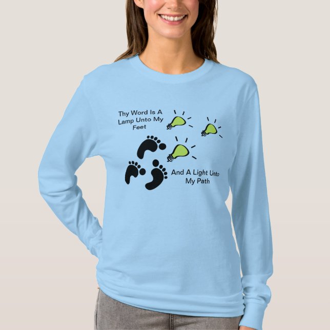 Thy Word Is A Lamp Unto My Feet T-Shirt (Vorderseite)