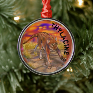 Thylacine Ornament Aus Metall