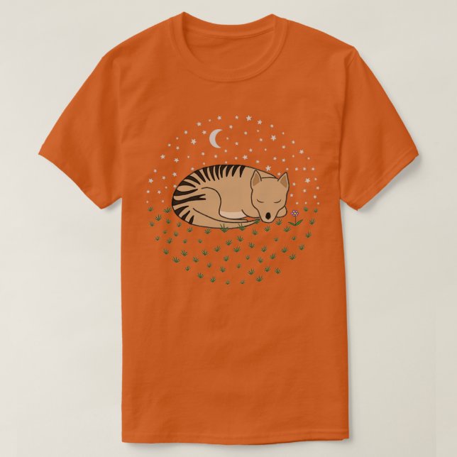 Thylacine Sleeping T-Shirt (Design vorne)