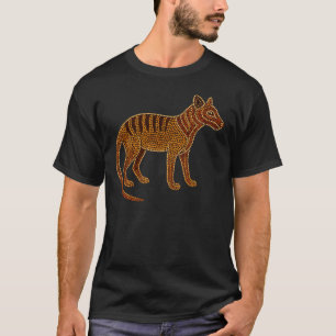 Thylacine Spirit - Traditionelle aborigine Dotschm T-Shirt