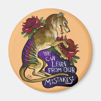 Thylacine Wir können lernen Magnet