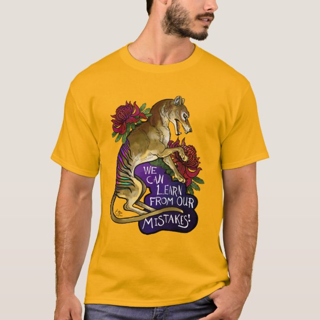 Thylacine Wir können lernen T-Shirt (Vorderseite)
