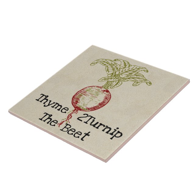 Thyme 2Turnip Keramik Fliese (Seite)
