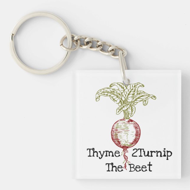 Thyme 2Turnip Schlüsselanhänger (Vorderseite)