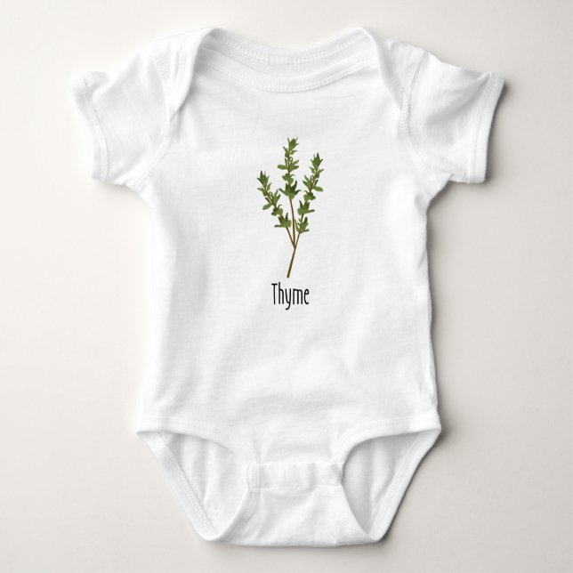 Thyme-Gewürzkräuter Baby Strampler (Vorderseite)