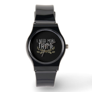Thyme Herb Pflanze Armbanduhr