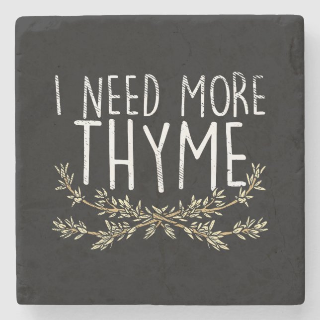 Thyme Herb Pflanze Steinuntersetzer (Vorderseite)