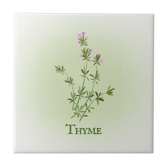 Thyme Herbal Design Keramik Tile Fliese (Vorderseite)