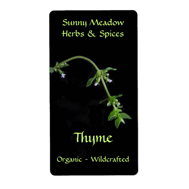 Thyme Herbal Labels (Vorne)