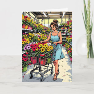 Thyme in Garden   Funny Puff für den Freund Karte