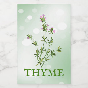 Thyme-Kräutermarke Lebensmitteletikett