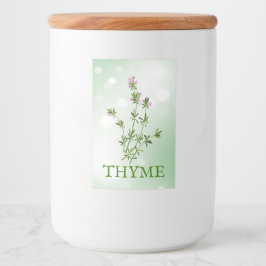 Thyme-Kräutermarke Lebensmitteletikett