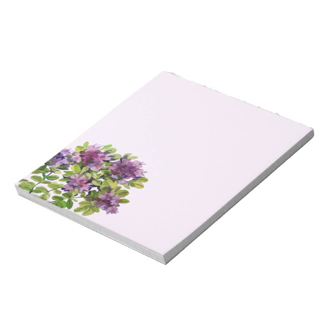 Thyme mit Aquarelltafel bemalt Notizblock (Rotiert)