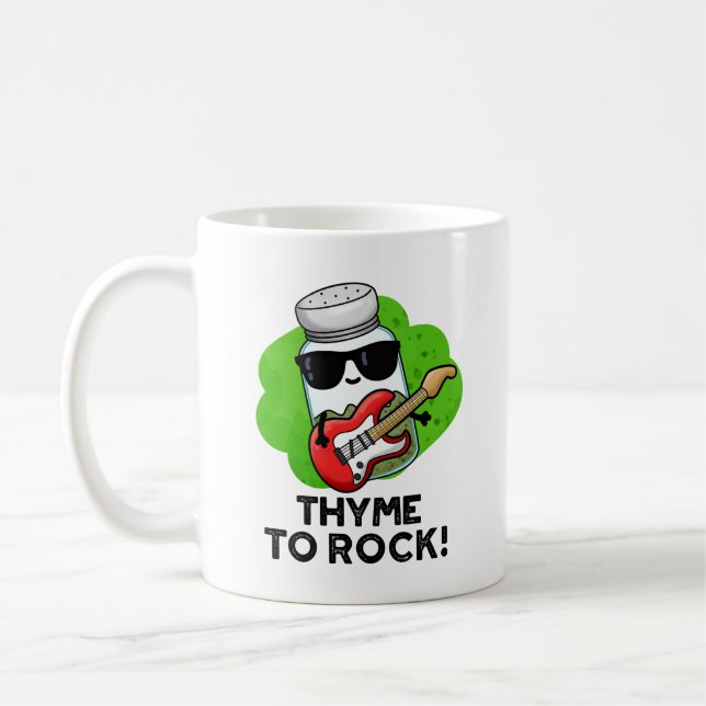 Thyme to Rock Funny Herb Pub Kaffeetasse (Links)