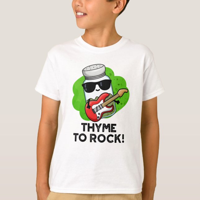 Thyme to Rock Funny Herb Pub T-Shirt (Vorderseite)