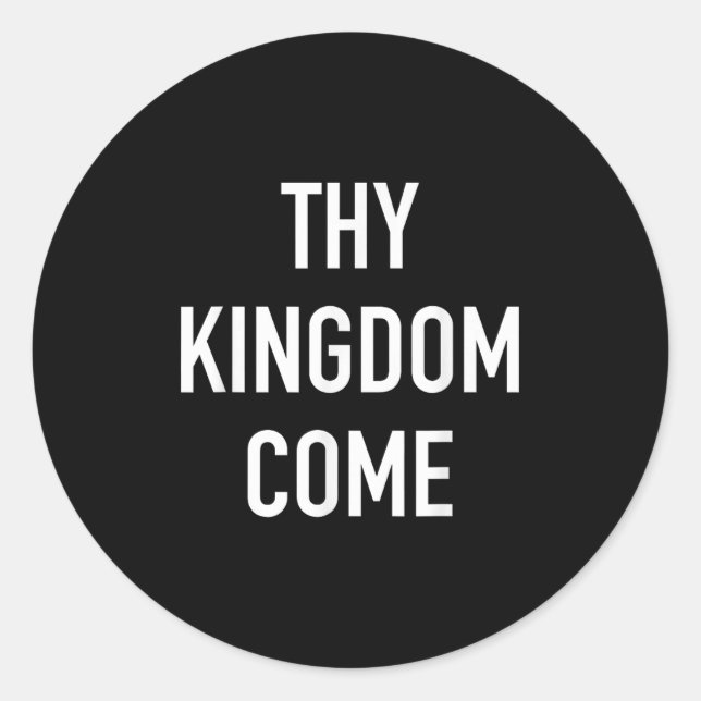 Thymian Come - Christlich Life Bible Faith Quot Runder Aufkleber (Vorderseite)