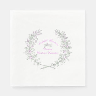 Thymian Kräne personalisierte Brautparty-Serviette Serviette