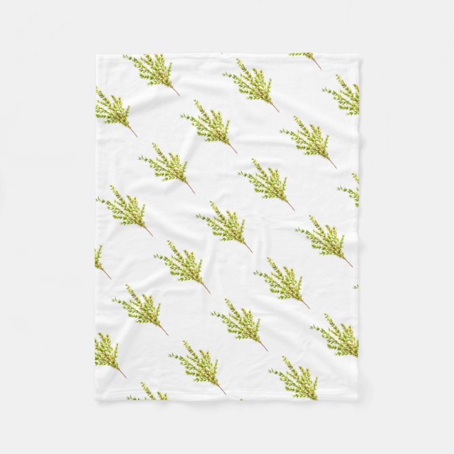 Thymian Kräuter Botanische Kräuter Fleecedecke (Vorderseite)