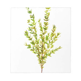 Thymian Kräuter Botanische Kräuter Notizblock