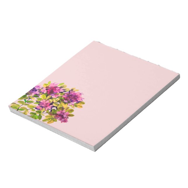 Thymian mit Aquarellfarben Notizblock (Rotiert)