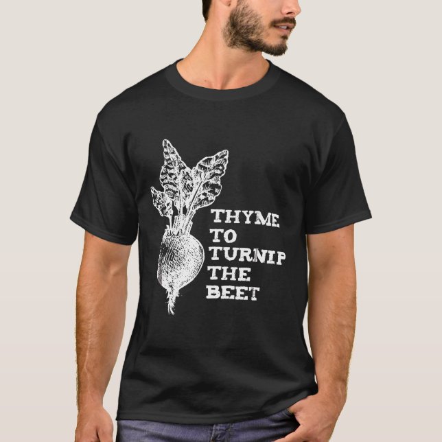 Thymian Rüben Gemüse Garten T-Shirt (Vorderseite)