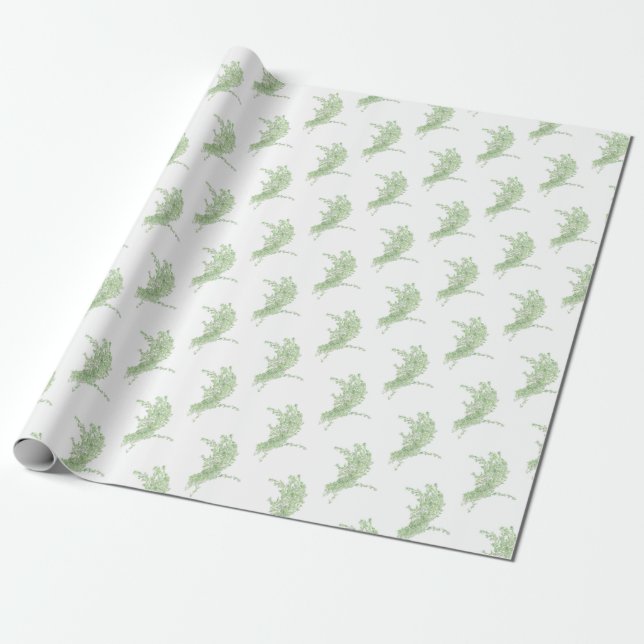 Thymianzeichnung Geschenkpapier (Ungerollt)