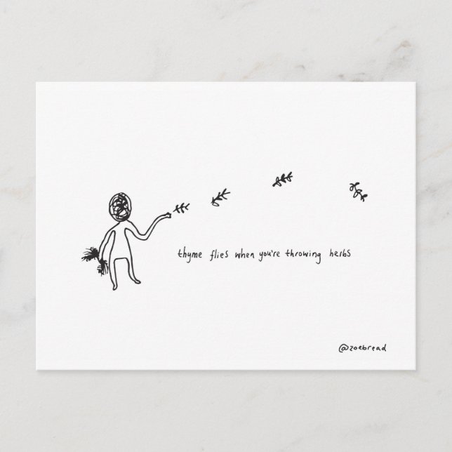 Thymikpostkarte Postkarte (Vorderseite)